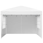 SucceBuy Pop Up Canopy 10x10FT Instant Canopy Portable Gazebo with 3 Sidewalls&2 Ventilated Windows Height Adjustable for Events