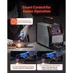 SucceBuy Plasma Cutter Non-Touch Pilot Arc Plasma Cutting Machine with 2T/4T Function & Adjustable PA/PT Time for Home Repairs
