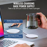Bild in Galerie-Viewer laden, Amocart 400ML Hydrogen Water Cup Hydrogen Generator SPE Technology Hydrogen Water Ionizer Machine with Wireless Charging Base
