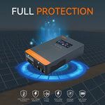 4KW Hybrid Solar Inverter DC 24V to 110V 120V AC With 140A MPPT Solar Charge Controller Max PV Power 5400W Fit Lithium Battery