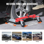 Amocart Wheel Dolly Heavy Duty Vehicle Positioning Ratchet Tire Jack Max Capacity 1500 Lbs Car Dolly for Car Auto Repair Moving