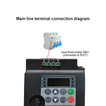 Economical VFD 0.75/1.5/2.2/4/5.5KW 220V/380V 3 Phase Output Variable Frequency Drive Converter Motor Speed Controller Inverter