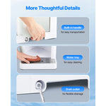 SucceBuy Commercial Ice Shaver Machine 1.8L 300W Premium Motor Stainless Blades for Bar Mixing Seafood Preservation Home Party