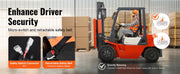 Charger l'image dans la visionneuse de galerie, Amocart Universal Forklift Seat Fold Down Tractor Seat with Adjustable Angle Back and Micro Switch Comfortable Forklift Seat
