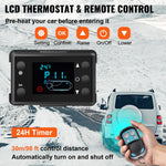 SucceBuy 8KW 12V Car Heater Diesel Air Heater All in One with Silencer for Car Bus Trailer RV Diesel Vehicle Parking Heater