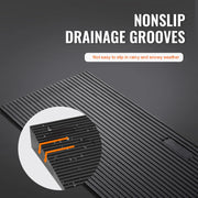 Charger l'image dans la visionneuse de galerie, Amocart 1.2" Rise Threshold Ramp Cuttable Natural Rubber Wheelchair Ramp Scooter with Double-Sided Tape for Doorways Driveways
