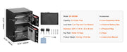 Load image into Gallery viewer, Amocart Single Door 4.0 cu.ft Safe Box w/ Key Lock Password &amp; Fingerprint Safe Lock Box with Fireproof Bag Key Rack &amp; LED Light
