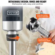 Charger l'image dans la visionneuse de galerie, Amocart Commercial Immersion Blender 500 Watt Heavy Duty Hand Mixer Variable Speed Kitchen Stick Mixer with 304 Stainless Steel
