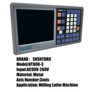 Load image into Gallery viewer, Ultra-accurate Dro NT800 3 Axis Kit AC90-260V &amp; 50-1000mm Linear Glass Scale Encoder Digital  Ruler for Lathe Milling Machines
