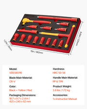 Charger l'image dans la visionneuse de galerie, Amocart Insulated Screwdriver Set Professional Electrical Screwdriver Set 1000V Insulated Electrician Tool Set Magnetic Phillip
