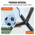 SucceBuy 12x6FT Soccer Rebounder Net Iron Soccer Training Equipment Sports Football Training Gift Perfect for Solo/Team Practice