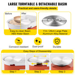 SucceBuy Electric Pottery Wheel Machine 28cm 350W Manual Handle Foot Pedal for School Ceramic Clay Working Forming DIY Art Craft