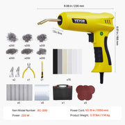 Bild in Galerie-Viewer laden, Amocart Plastic Welding Kit 220W Plastic Welder Gun w/ 800/1200 PCS Hot Staples Professional Hot Staple Welding Gun for Repair
