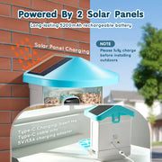 Load image into Gallery viewer, Amocart Smart Bird Feeder with Camera 2KHD AI Identify 10000+ Bird Species Solar-Powered Bird Watching Camera with Auto Capture
