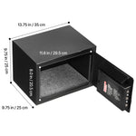 SucceBuy Drop Safe Large Capacity Front Drop Slot Safe Box with Digital Keypad Cash Depository Box with Spare Keys for Cash Bank