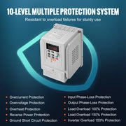 Bild in Galerie-Viewer laden, Amocart 2.2KW VFD Inverter Variable Frequency Drive Converter AC 220V 3P Output Speed Controller for Water Pump Motor CNC
