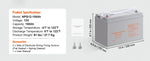 Amocart 12V 40/100/200 AH Deep Cycle Battery AGM Marine Rechargeable High Self-Discharge Rate 400A/800A/1400A Discharge Current