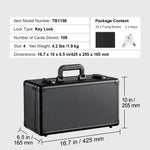 Amocart Graded Card Storage Box 4 Slots or 5Slots with Key Lock or Coded Lock Foam Dividers for 96/108/120/162 PSA Graded Cards
