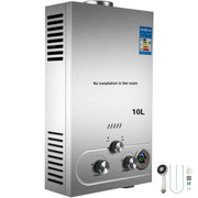 Load image into Gallery viewer, Gas LPG Water Heater 6/8/10/16/18L Propane  Portable Instand LPG Wall-Mounted Tankless Water Heater Digital Display
