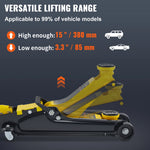 SucceBuy 2.5T Floor Hydraulic Jack Pneumatic Low Profile Floor Jack Heavy-Duty Steel Racing Floor Jack with Piston Lift Pump
