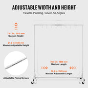 Bild in Galerie-Viewer laden, Amocart 66 lbs Painting Drying Rack 5-7ft Adjustable Height Automotive Paint Rack Stand with 8 Hooks for Auto Repair Shops
