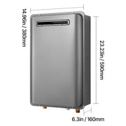 Load image into Gallery viewer, Gas Propane Tankless Water Heater 5.3/8 Gal Outdoor 120000 BTU Instant Hot Water HeaterSmart Temperature Control for House
