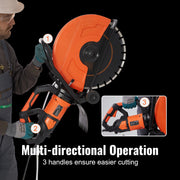 Charger l'image dans la visionneuse de galerie, Amocart Electric Concrete Saw 16 in 3200 W Motor Circular Cutter with Max. 6 in Adjustable Cutting Depth Pump Blade for Brick
