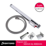 High Precision Slim Linear Glass Scale 1um 5V TTL 50 100 150 200 250 300 350 400 Optical Encoder Grating Ruler For Grinder Lathe
