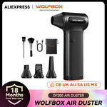 WOLFBOX DF200 Electric Powerful Fan Duster Wireless Air Blower Air Duster 3-Speed Adjustable Portable Fan for Car/Home/Outdoor