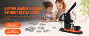Bild in Galerie-Viewer laden, Amocart Button Maker 25/32/58 Pin Maker with Button Parts Ergonomic Arc Handle Punch Press Kit Button Maker Machine
