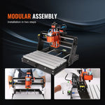 Amocart 3 Axis CNC Router Machine GRBL Control Wood Engraving Carving Milling Machine Kit for Wood Acrylic MDF PVC Plastic Foam