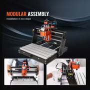 Charger l'image dans la visionneuse de galerie, Amocart 3 Axis CNC Router Machine GRBL Control Wood Engraving Carving Milling Machine Kit for Wood Acrylic MDF PVC Plastic Foam
