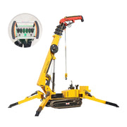 Load image into Gallery viewer, Customized Crawler Telescopic Boom Spider Crane with Hydraulic Remote Control，with Long Arm Fly Jib
