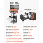 SucceBuy Cordless Wood Router with Fixed Base 1/4-Inch Collet for Woodworking Compatible with Makita 18V Batteries (No Battery)