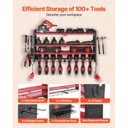 Bild in Galerie-Viewer laden, Amocart 4-Layer Hand Power Tool Organizer Rack Wall Mounted Pegboards Electric Drill Storage Holder for Garage Workshop

