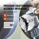 Amocart 3-Jaw Lathe Chuck 160mm / 200mm / 250mm Self-Centering Lathe Chuck Multiple Clamping Range for Lathe Printer Machining