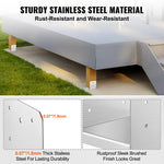SucceBuy Post Base Stainless Steel Adjustable Post Anchor Bracket  Base Pavilion Deck Porch Handrail Support Decorative Plate