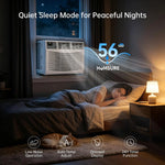 8000 BTU Window AC, Cools 350 Sq.Ft, Ultra Quiet, Energy Saving, LED Display & Remote, Custom