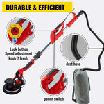 Amocart 850W Drywall Sander Variable Speed 800-1750 RPM Electric Drywall Sander Foldable Sheetrock Sander with Telescope Handle