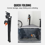 Amocart Bike Repair Stand Heavy-duty Aluminum Adjustable Height Magnetic Tool Tray Telescopic Arm Foldable for Home Shops