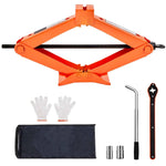 Amocart Scissor Jack 2.5 Ton/5512 lbs Scissor Car Jack 3.7"-17.1" Lifting Range Scissor Lift Jack Portable Tire Jack for Car