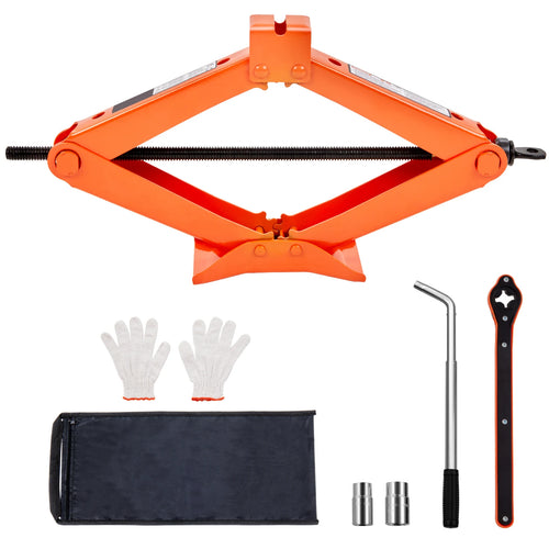 SucceBuy Scissor Jack 2.5 Ton/5512 lbs Scissor Car Jack 3.7