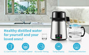 Bild in Galerie-Viewer laden, Amocart 4L Water Distiller Purifier Filter 1 L/H Distilling Speed Dispenser Drinking Bottle Softener Touch Screen Home Use
