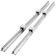 Bild in Galerie-Viewer laden, Amocart 2PCS Linear Guide Rails SBR12 SBR16 SBR20 SBR25 800-2200mm &amp; 4PCS UU Bearing Blocks Smooth Motion DIY Mills CNC Parts
