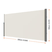 Bild in Galerie-Viewer laden, Amocart Retractable Side Awning Outdoor Privacy Polyester Water-proof Retractable Patio Screen UV 30+ Room Divider Wind Screen

