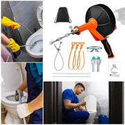 Charger l'image dans la visionneuse de galerie, Amocart Drain Cleaner Machine 25FT Automatic Tube Cleaner Blockage Unblocker Toilet Sewer Dredge Machine for Kitchen Bathroom
