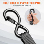 Amocart 4pcs Trailer Ratchet Tie Down Straps with Padded Handles Hook Brake Binding Belt for Moving Securing Cargo Motorcycle