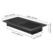Bild in Galerie-Viewer laden, Amocart 4 x 10 Inch Floor Registers Vent Grilles  HVAC Heavy-Duty Walkable Iron Floor Vents with Metal Damper for Home &amp; Office
