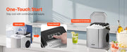 Bild in Galerie-Viewer laden, Amocart Countertop Ice Maker 9 Cubes Ready in 6 Mins 26lbs in 24Hrs Self-Cleaning Portable Ice Maker with Ice Scoop and Bask
