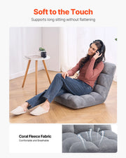 Charger l'image dans la visionneuse de galerie, Amocart Floor Chair Recycled Foam Folding Sofa Chair Multifunctional Floor Chair with Back Support Ideal for Sleeping Reading
